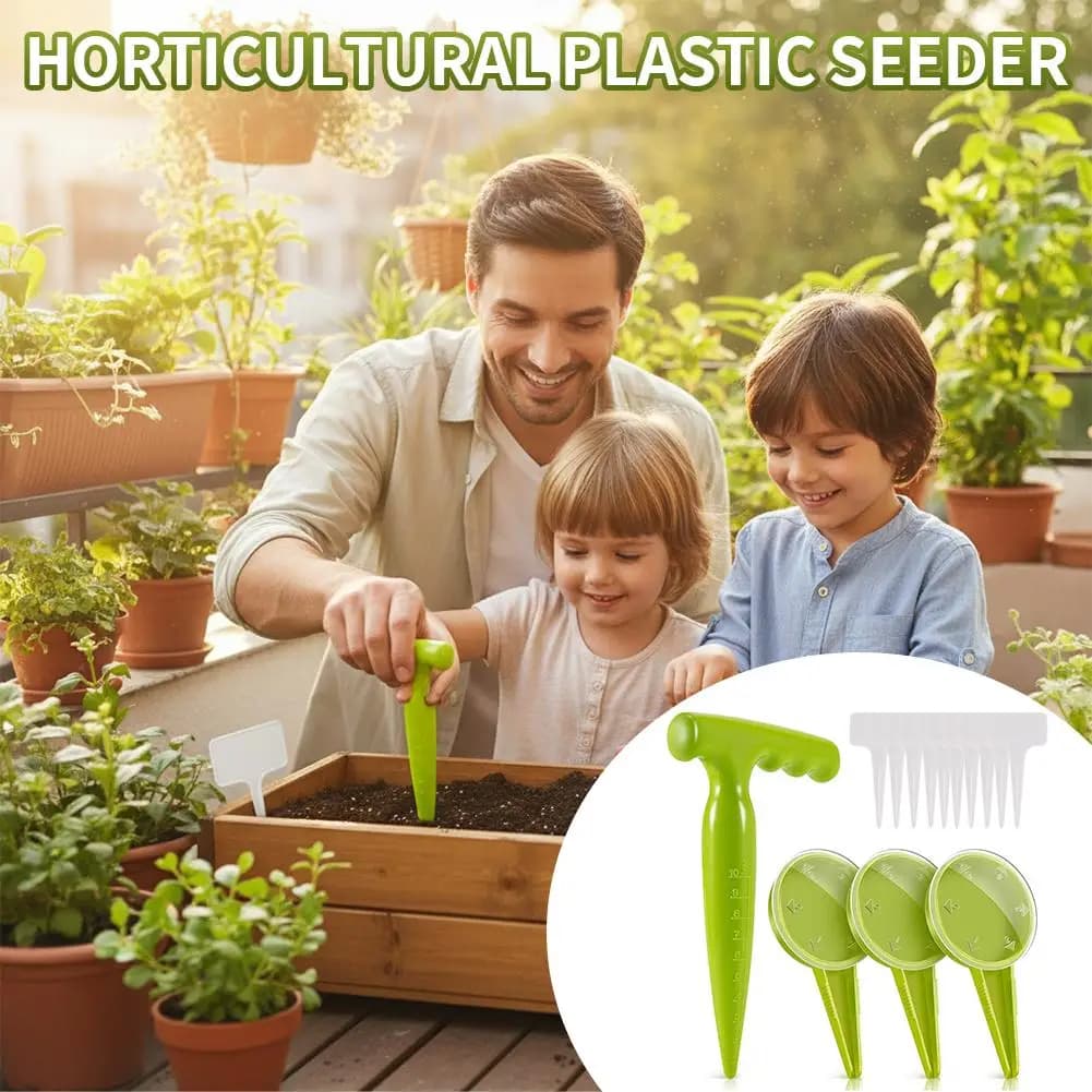 Handheld Garden Hole Puncher Soil Digger Planting Tool Seedling Planter Portable Gardening Supplies Flower Planter Seeding Hole