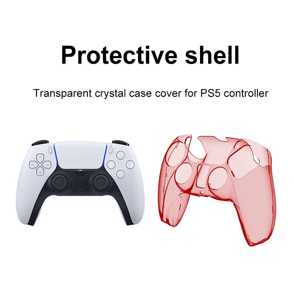 Custodia per Controller Trasparente, Cover Protettiva Sottile in Cristallo per Console Sony Switch, Accessori Gaming