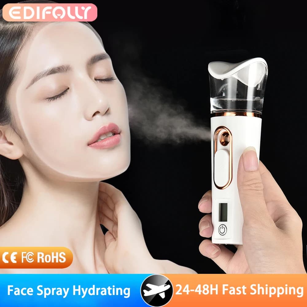 Nano Spruzzatore Viso Mini Umidificatore Portatile Senza Fili Freddo Mist Maker Fogger Idratazione Umidificatore Cura Della Pelle UsB Ricaricabile Spa