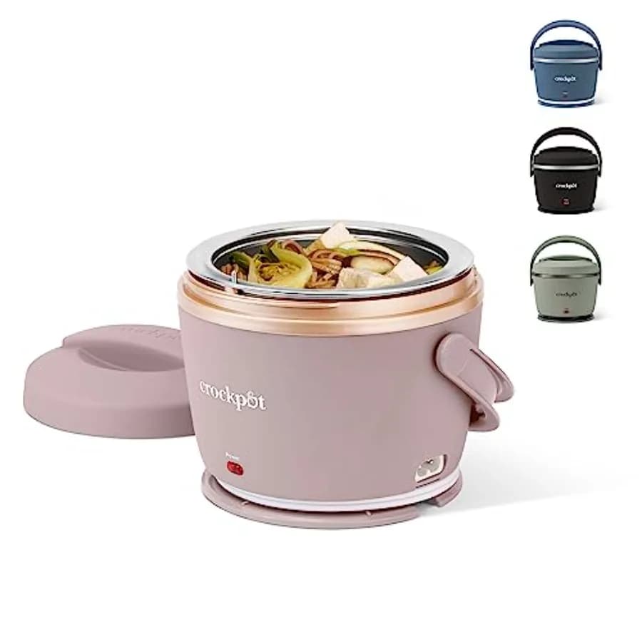Scaldavivande Elettrico Portatile, Contenitore per Pranzo Personale che Mantiene il Cibo Caldo e Senza Versamenti, Ideale per Viaggi, Lavoro, Scuola, Auto, In Movimento