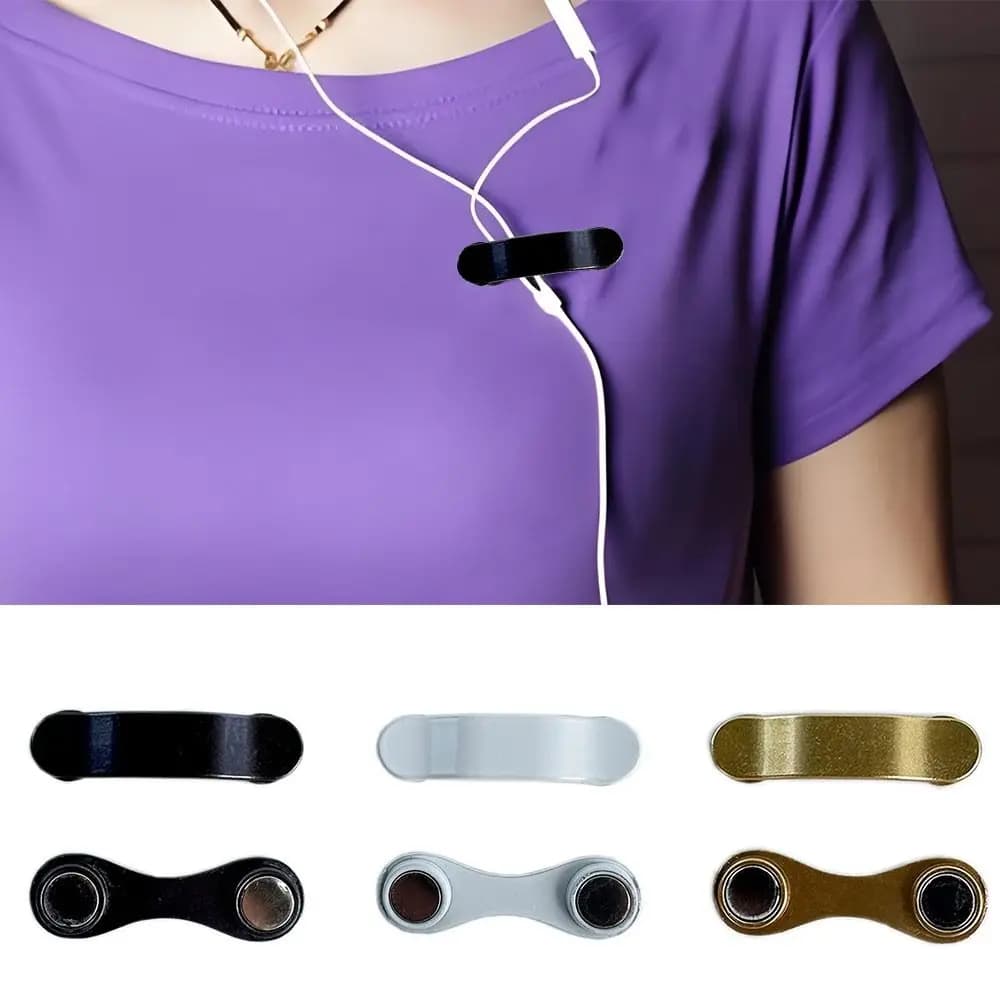 Clip per vestiti portatile Fibbia Porta occhiali magnetico Spille Spille Clip per occhiali Clip per occhiali Clip per linea di cuffie Gancio magnetico per appendere