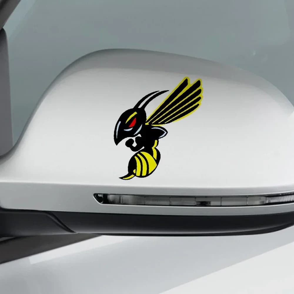 2 Adesivi Impermeabili in Vinile a Forma di Ape, Vespa e Calabrone, Accessori Creativi per Moto, Auto, Camion, Casco e Finestrini Honda