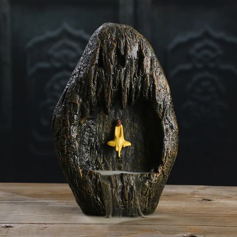 Backflow Incense Burner Daruma Incense Holder Creative Resin Gift Aromatherapy Burner Original