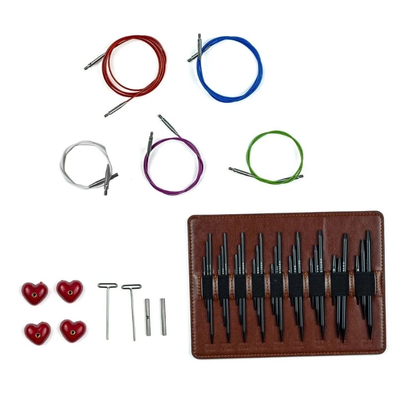 N58C Alumina Crochet Hook Set with Detachable Designs and Grip