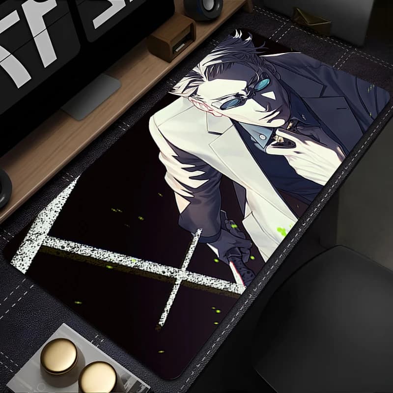 Play Mouse Mat Anime Multi Size Table Keyboard Mouse Mat Computer Mausepad Rubber Mausepad Jujutsu Kaisen Nanami Desk Mat