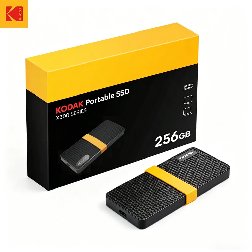 Kodak X200 1TB 512GB SSD Portatile USB 3.1 Type-C Unità a Stato Solido Esterna ad Alta Velocità 550MB/s per Laptop Mac PC PS4