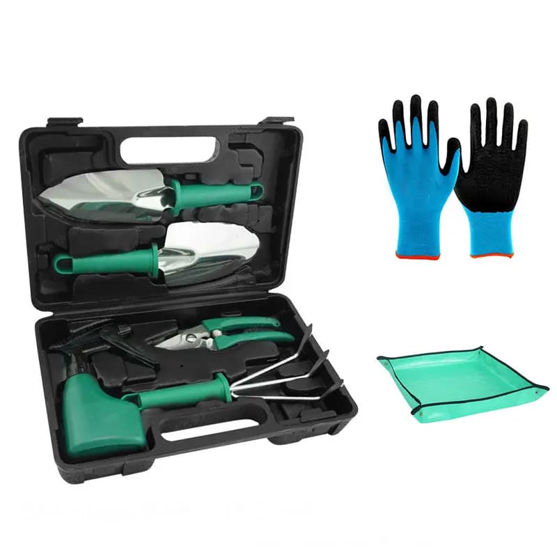 Stainless Steel Garden Tools Set Resistant with Valigetta, Interior and Exterior Garden Kit with Transport Bag