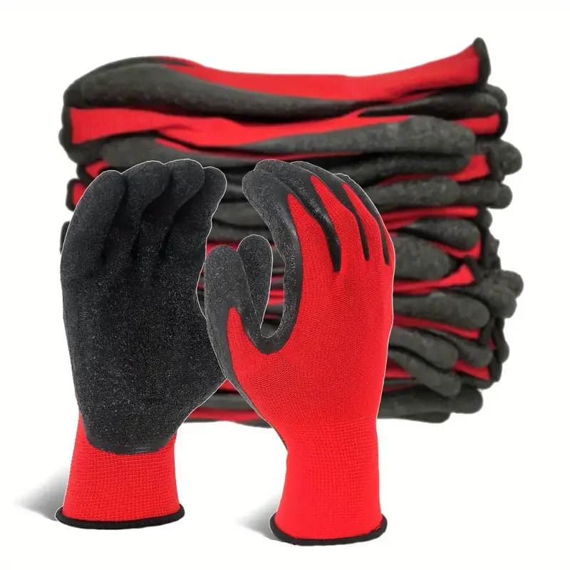 20 Pieces/10 Paia Professional Work Protective Gloves for Men Construction Women's Running Nylon Running Gloves CE EN388.