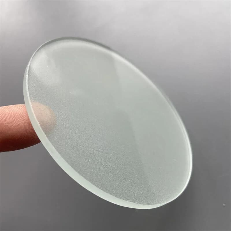 2 Pezzi Piatto di Lavoro per Microscopio Stereo 85-100mm, Trasparente Rotondo in Vetro Satinato per Esami Microscopici
