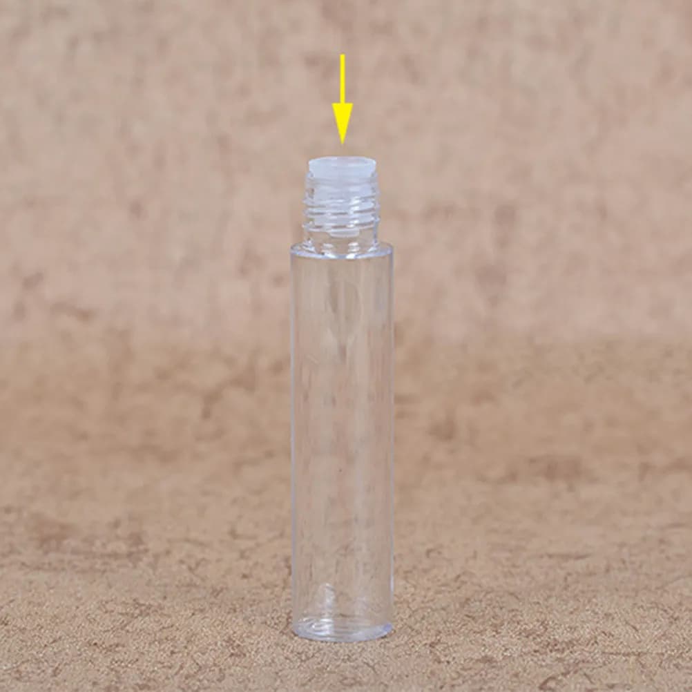 6 1ml Empty Tubes for Mascara, Travel Transparent Containers, Fai-da-Te Rechargeable Flavors for Cream and Ciglia Serum