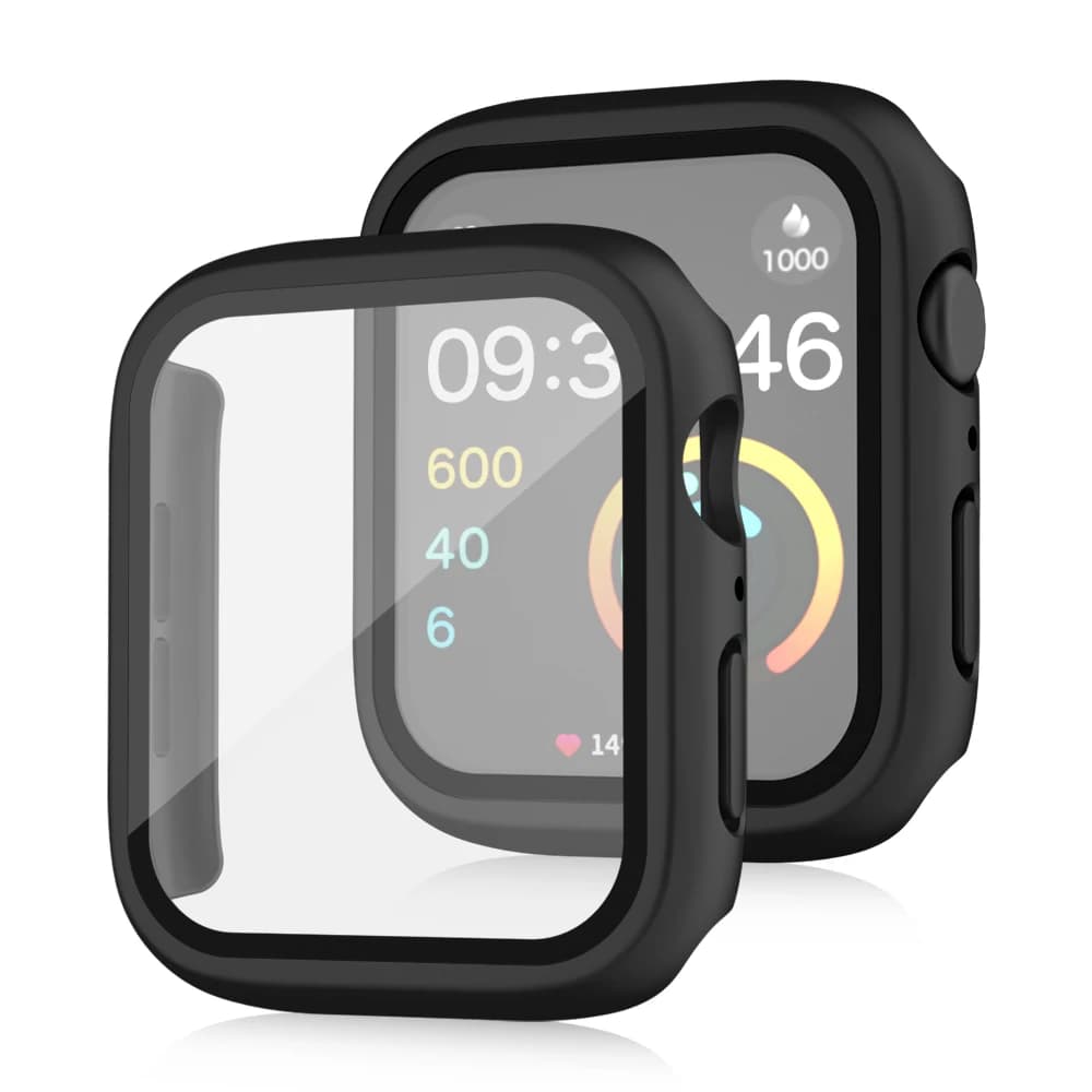 Vetro temperato + copertura per Apple Watch Case 45mm 44mm 42mm 41mm 38-40mm PC protezione schermo paraurti iWatch serie 9 8 7 se 6 4 5 3