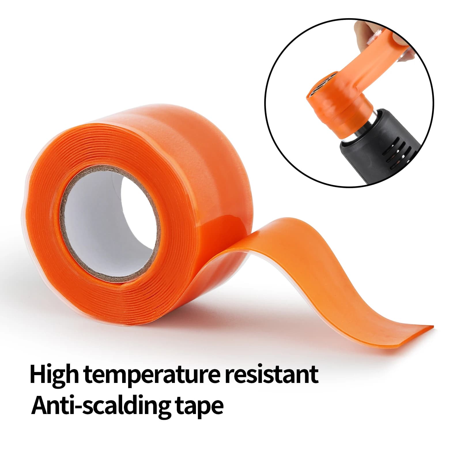 Nastro antiscottatura resistente alle alte temperature da 300 cm per pistola termica per auto, avvolgimento in vinile, telaio per cavi, strumenti per bendaggi di riparazione auto