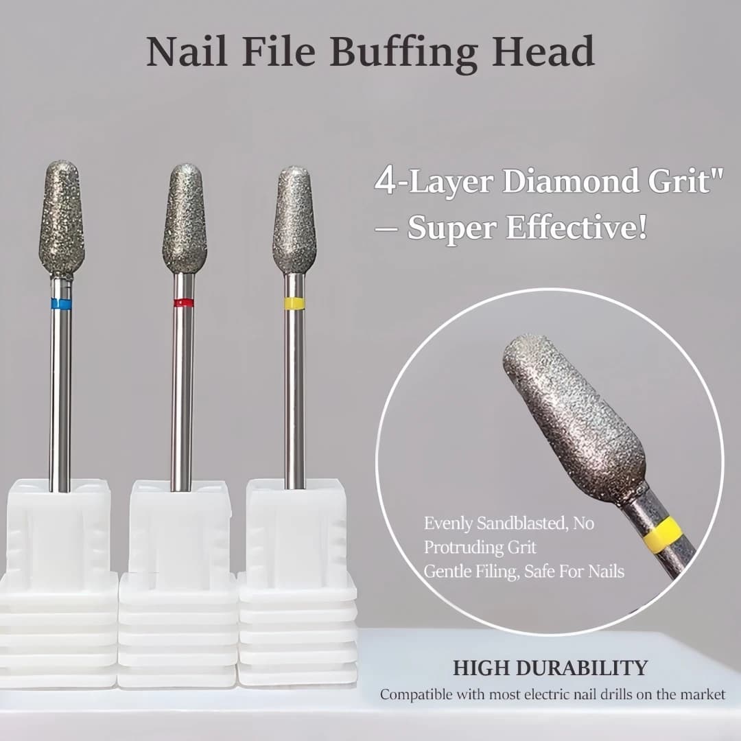 Pretrattamento diamante russo per nail art, rimozione della pelle morta, testa di arachidi, strumento per macinare nail art