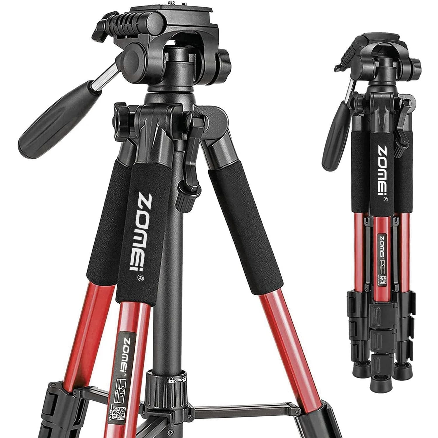 Treppiede Professionale Portatile Zomei in Alluminio con Testa Panoramica per Fotocamere DSLR Digitali Canon Nikon e Smartphone