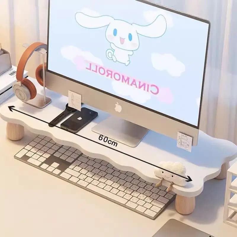 Laptop Riser Stand Dorm Office Desk Storage Shelf Monitor Pad Screen Placement Bracket Bookshelf Home Organization Tool