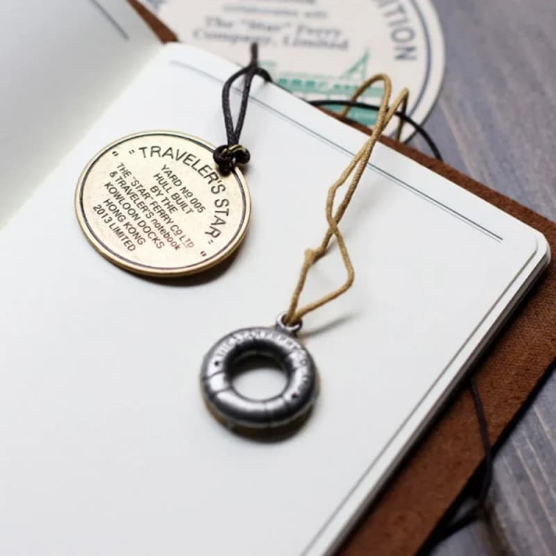 Fromthenon Vintage Ferry Star Pendant for Travelers Notebook Planner Retro Diary Notebook DIY Accessories Decorative Stationery