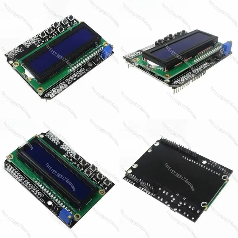 5pcs LCD1602 Keypad Shield Module Blue Screen Display Compatible with Arduino ATMEGA328 ATMEGA2560 Raspberry Pi