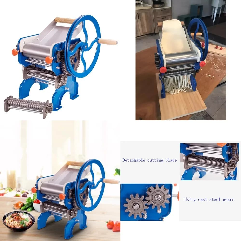 Macchina Manuale per Fare la Pasta, Laminatore per Impasto, Pressa per Noodle, Macchina per Pasta Fresca per Cucina Domestica