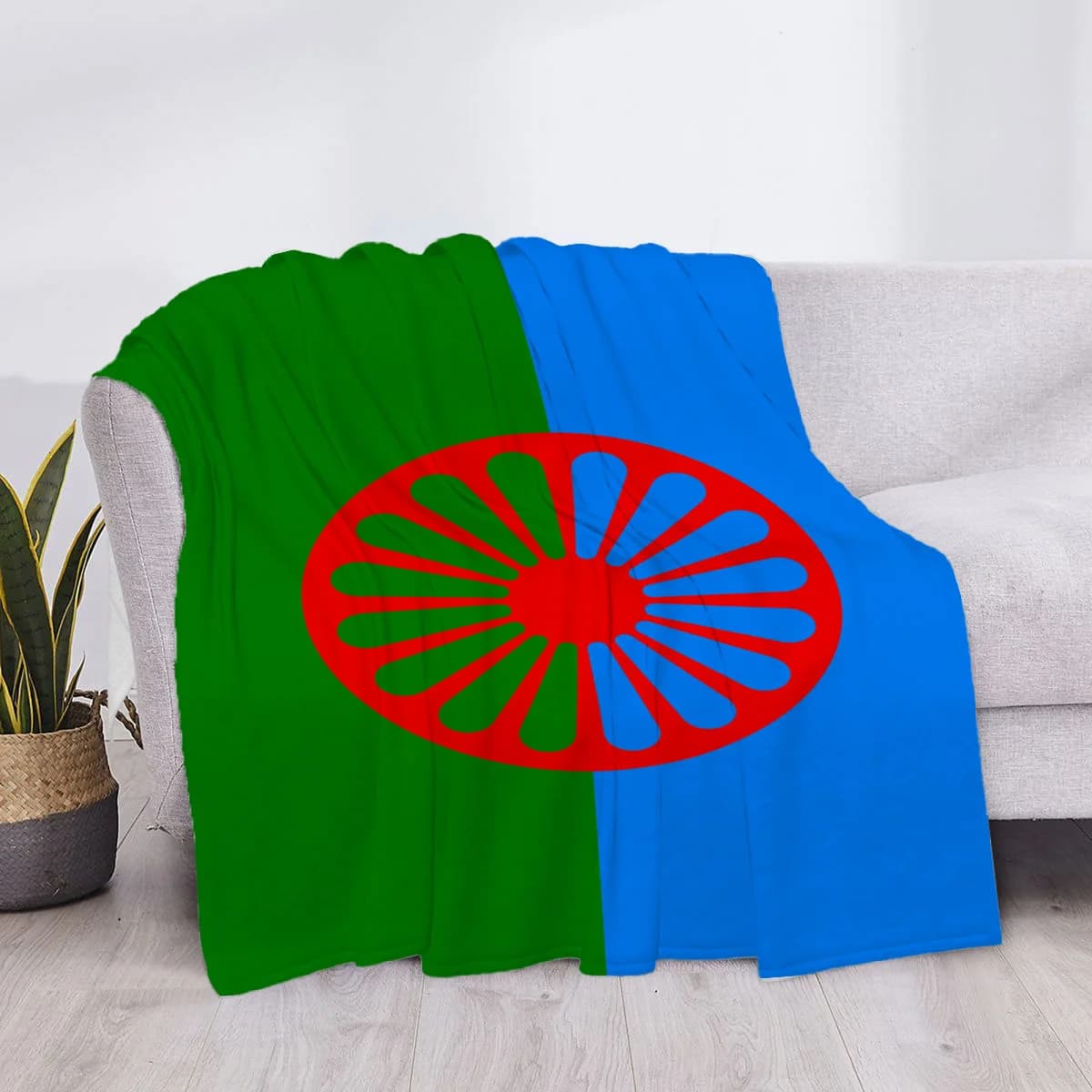Coperta con stella bandiera zingara Soffici coperte morbide e getta Copertina di lusso Plaid Letto Lancio Divano Ginocchio Microfibra H Anime Bambino Carino Casa