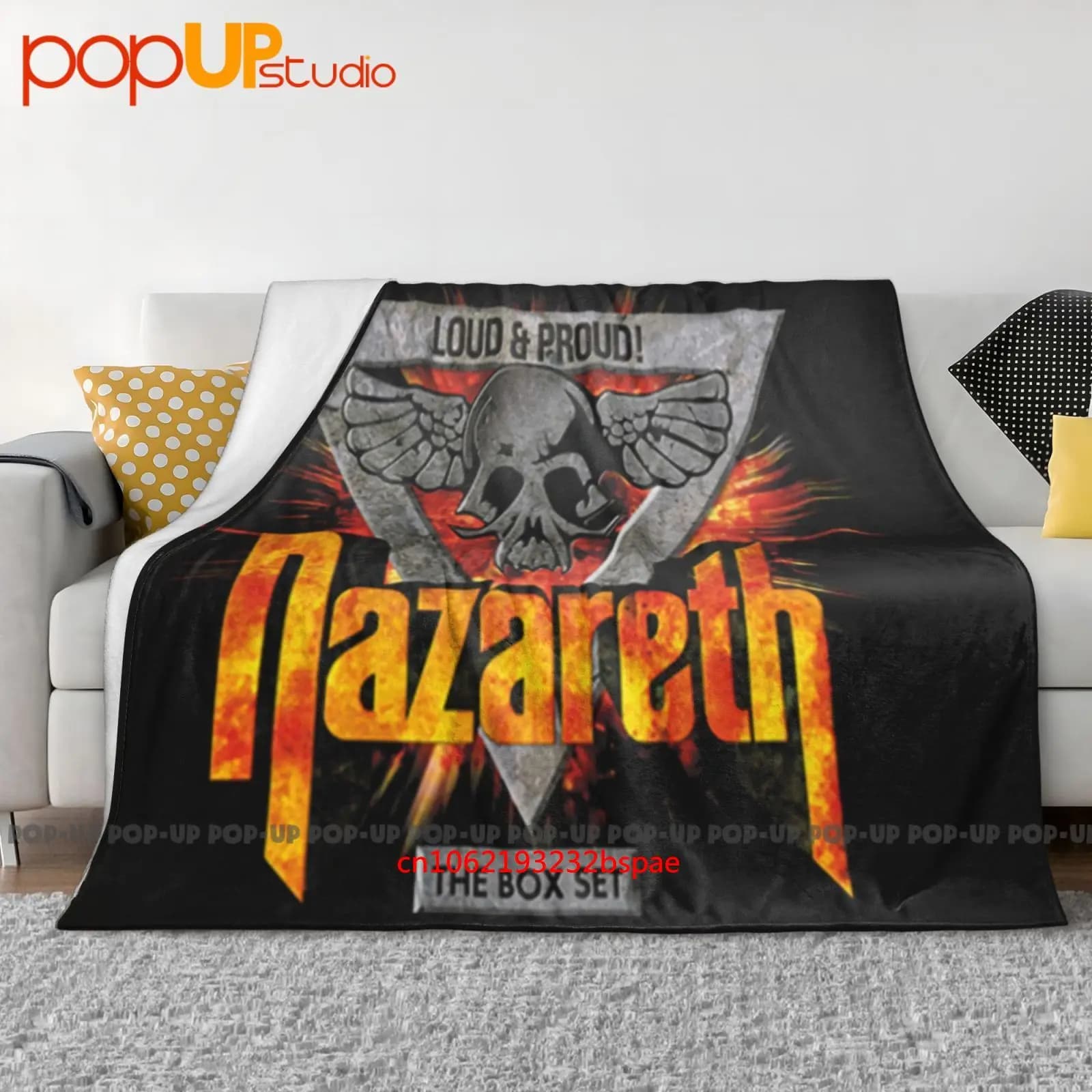 Nazareth Loud And Proud Album Logo Coperta ultra morbida Trapunta Copridivano invernale Copriletto