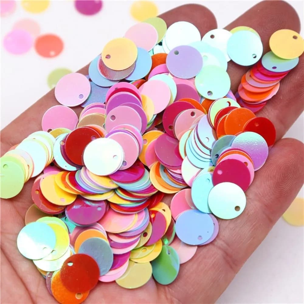Colorful 30mm Loose Sequins Flat Round Paillette Sequin DIY Paillette Style Sewing Sequins Jewelry Making
