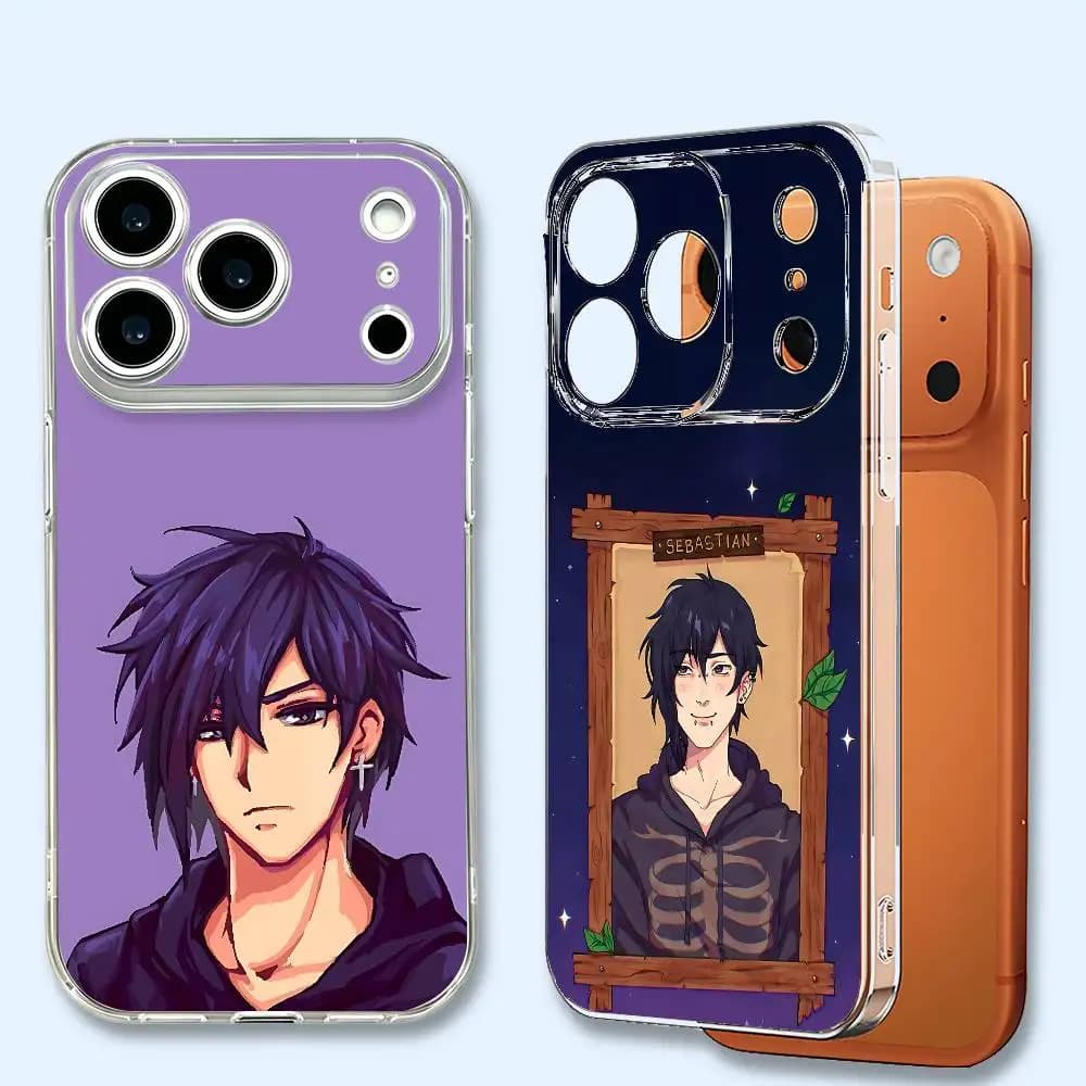 S-Stardew V-Valley S-Sebastian Transparent Phone Cover Soft TPU For iPhone 17 16 15 14 13 12 11 Pro Max Plus Air XR Full Protection