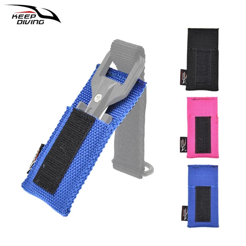 1 pz copertura speciale per taglierina per coltello da taglio subacqueo per immersione può essere indossata attraverso 5 cm copertura per taglierina in nylon resistente all'usura