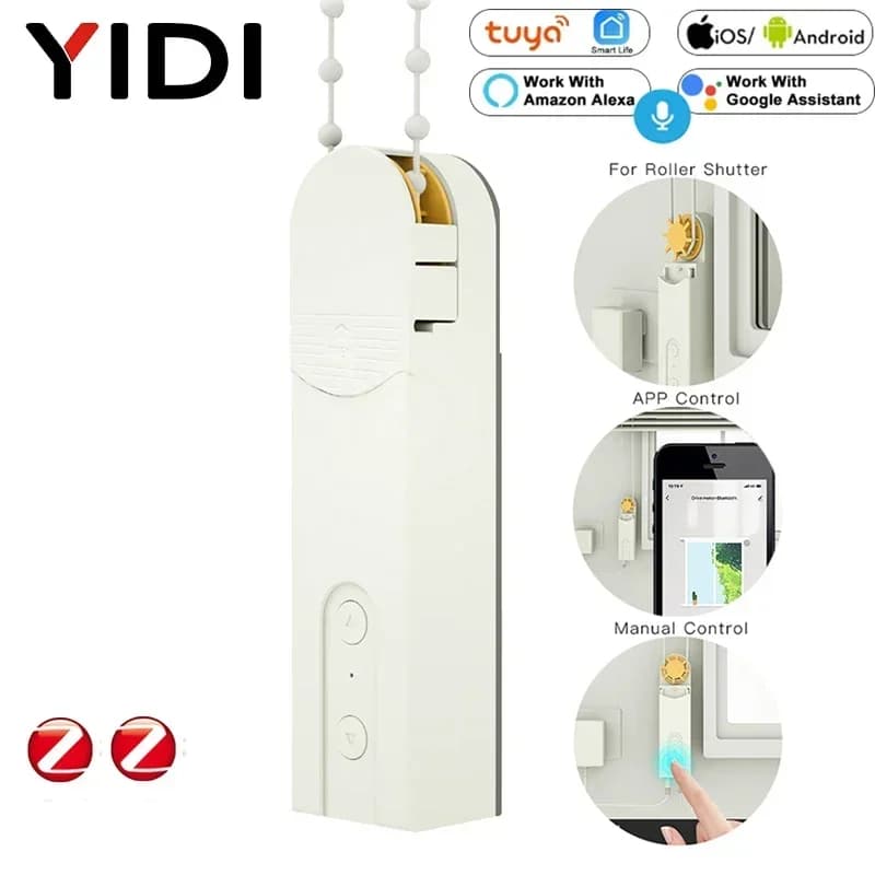 Smart DIY ZigBee tende a rullo motorizzate Shades Drive motore del pannello solare Tuya Smart Life telecomando Alexa Google Home Voice