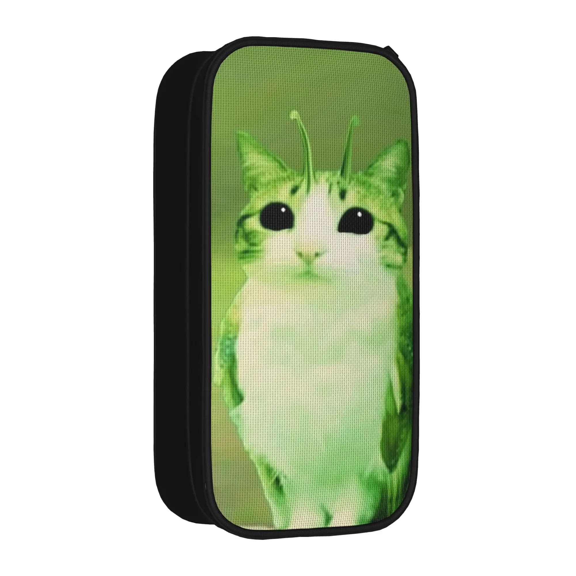 Owl Cat Meowl Alien Meme Brainrot Pencil Cases Pen Holder Bag for Student Large Storage Students School Gifts Pencilcases