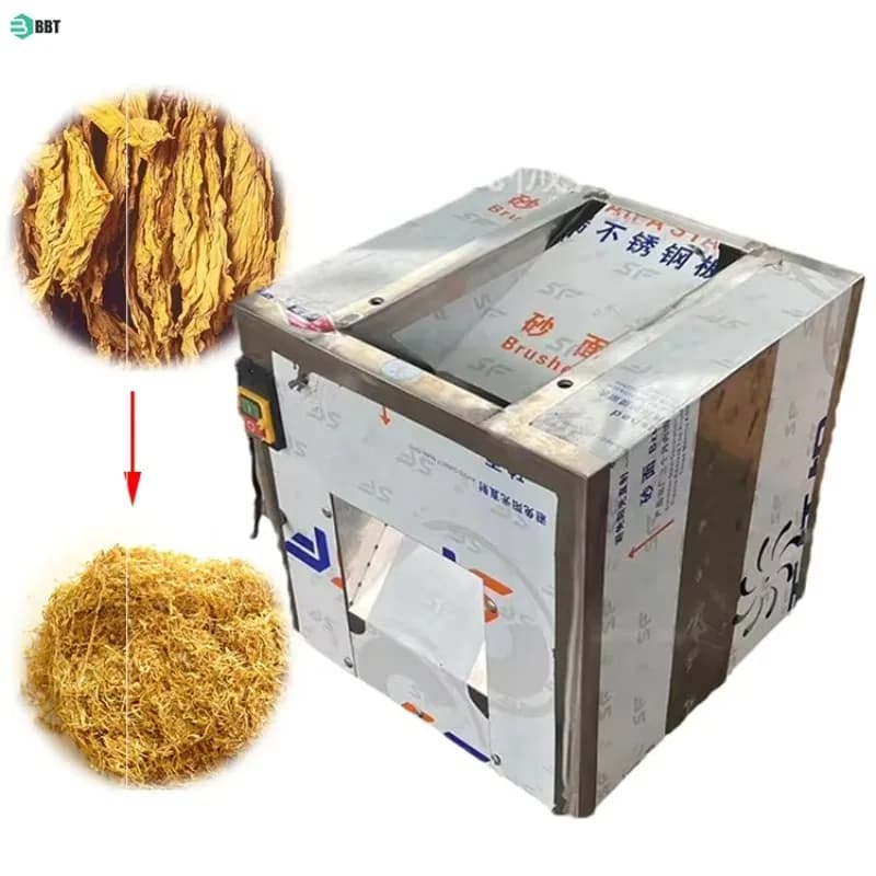 Trituratore di tabacco elettrico commerciale - Taglierina in acciaio inossidabile sicura per alimenti per erbe, peperoncino, buccia di frutta secca, uso industriale