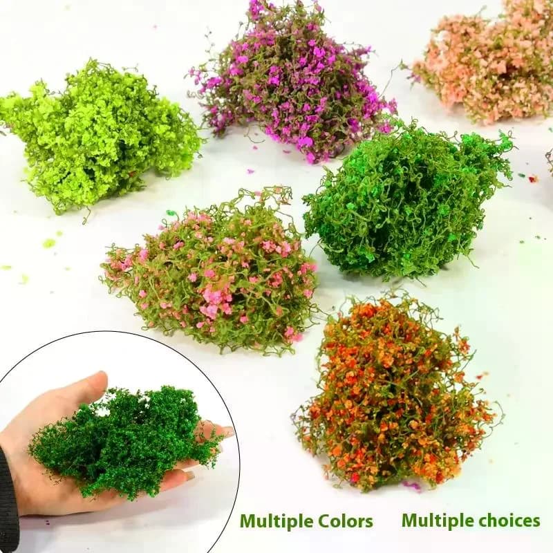 1 Set 3g Artificial Green Plants Miniature Simulation Mini Vine And Flower Model Kit For Model Houses Landscaping DIY Crafts