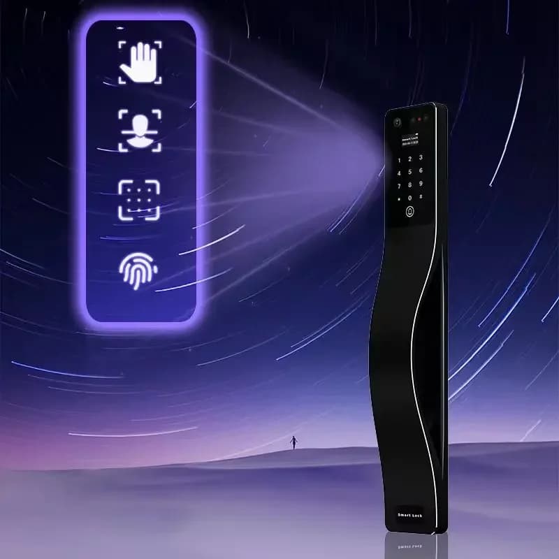 'APP TUYA Impronta digitale digitale Tuya Smart Door Lock Cerradura Inteligente Blocco riconoscimento facciale con fotocamera Smart Lock