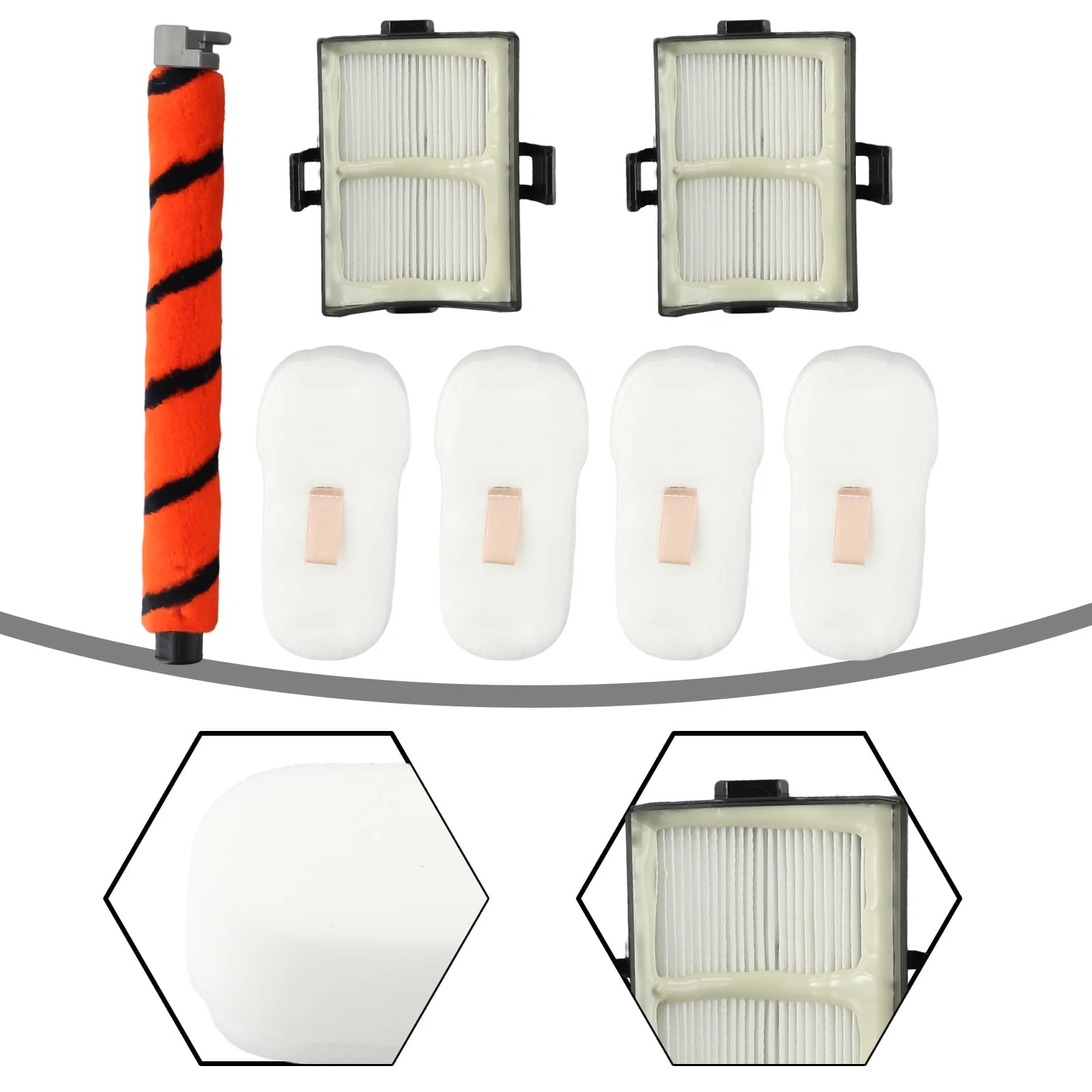Shark HZ500 Vacuum Cleaner Kit with Roller Brush, Foam Filters, Felt Filters and Post-Motor Filters