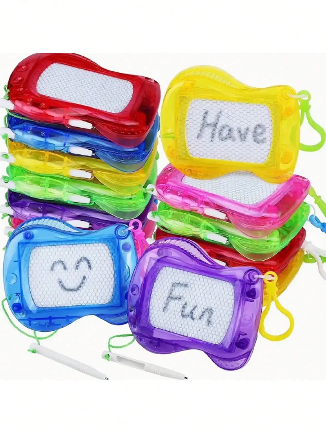 Mini Lavagna Magnetica Portachiavi, Tavoletta Scrivibile Riutilizzabile, Blocco per Disegni Tascabile, Gadget per Sacchetti Regalo di Compleanno