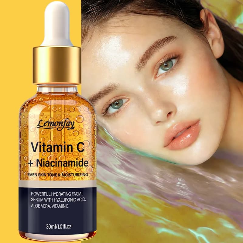 Siero Viso Lemonfay with Vitamin C and Niacinamide | Hydrating formula with Hyaluronic Acid, Aloe Vera and Vitamin E | Skin uniform tone
