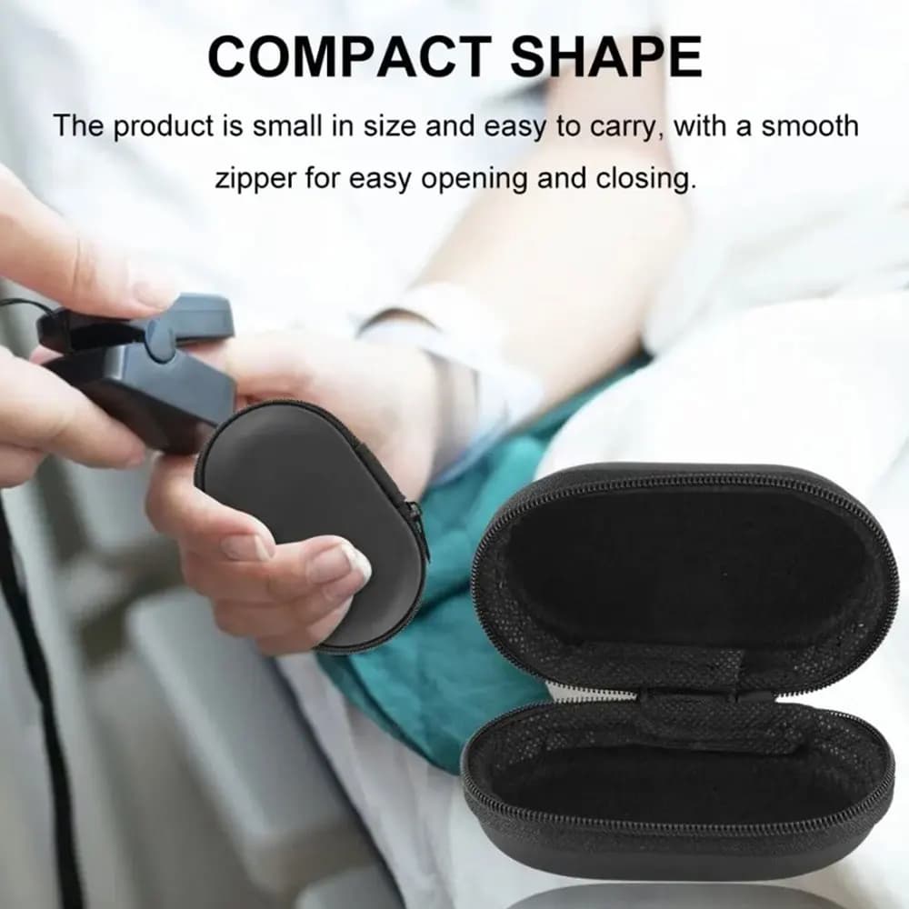 Finger Pulse Oximeter Pouch Bag Storage Bag for Oximeter Portable Zipper Storage Bag Zipper Holder Oximeter Storage Accessories