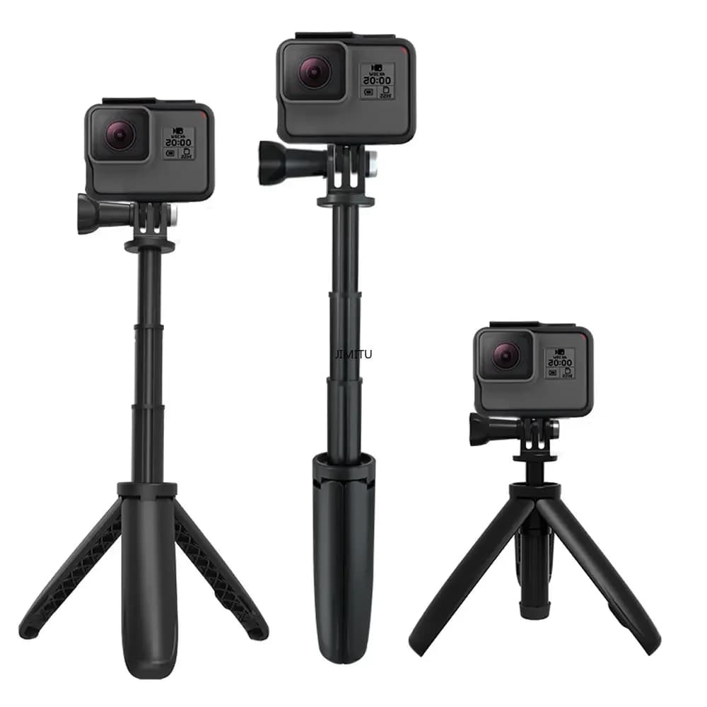Per Gopro Vlog treppiede pieghevole treppiede Mini monopiede portatile per Go Pro Hero 11 10 8 7 Black Session Osmo Action Camera accessorio