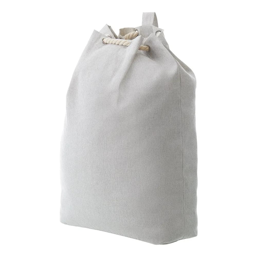Best seller Large Capacity Laundry Hamper Bag with Handles Gray Polyester and Cotton Canvas Dirty Clothes Storage Organizer for Home 15x7x24.5 Inches