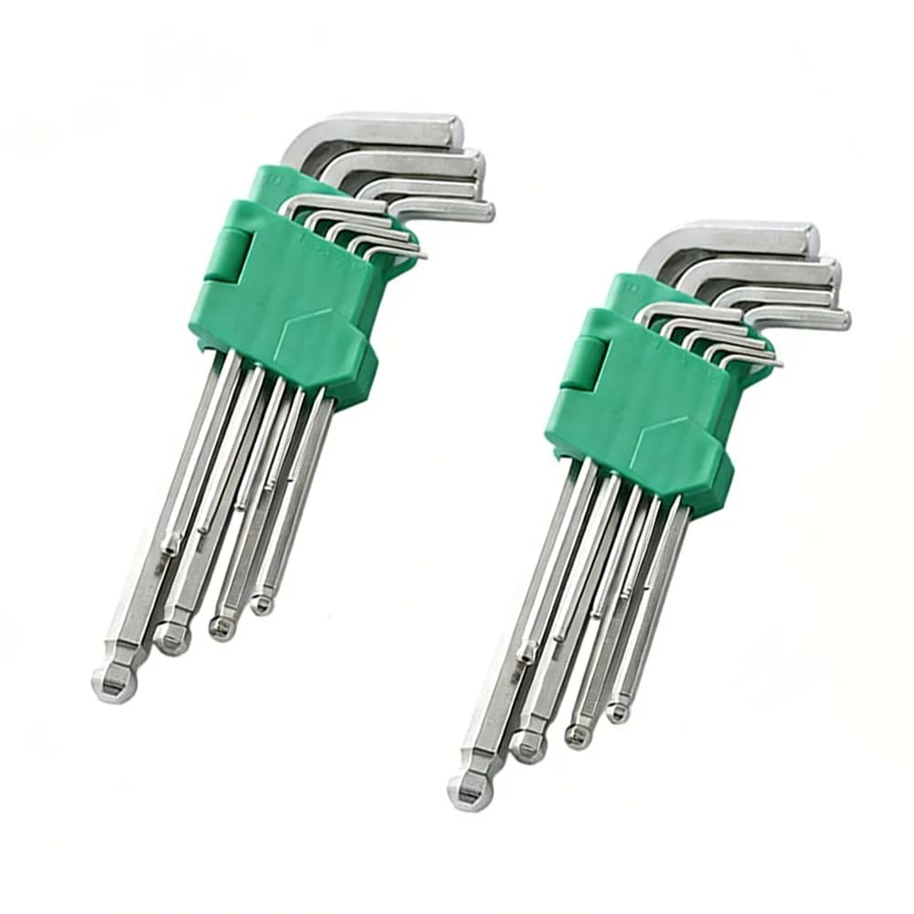 9Pcs Extra-Long Torx Hex Key Wrench Set Matte Finish Home Repair Hand Tools