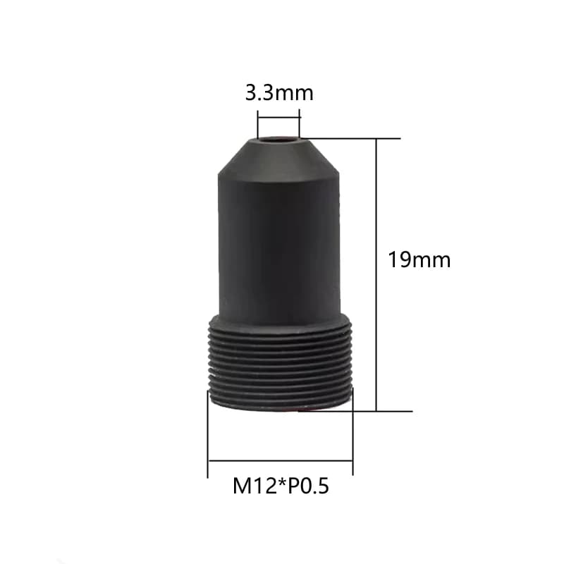 Obiettivo CCTV Pinhole HD 2MP 25mm F1.6 1/3" M12 per Telecamere di Sicurezza e Sorveglianza, Compatibile con AHD EKEN SJCAM Xiaomi Yi Sports Camera
