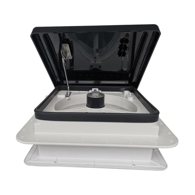 Ventilatore da Tetto Elettrico Manuale 2-in-1 per Camper 12V, Basso Profilo con Copertura per Motorhome