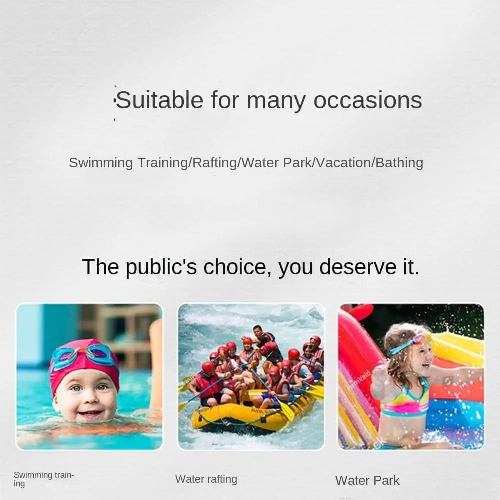 Elastic Large Frame Swimming Goggles Anti-fog HD Swim Training Glasses Adjustable Leak Proof Windsurfing Glasses Pool