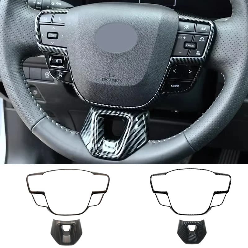 Per Toyota Crown Camry 80 XV80 2024 2025 2026 ABS pulsante del volante dell'auto copertura del pannello Trim adesivi decorazione accessori