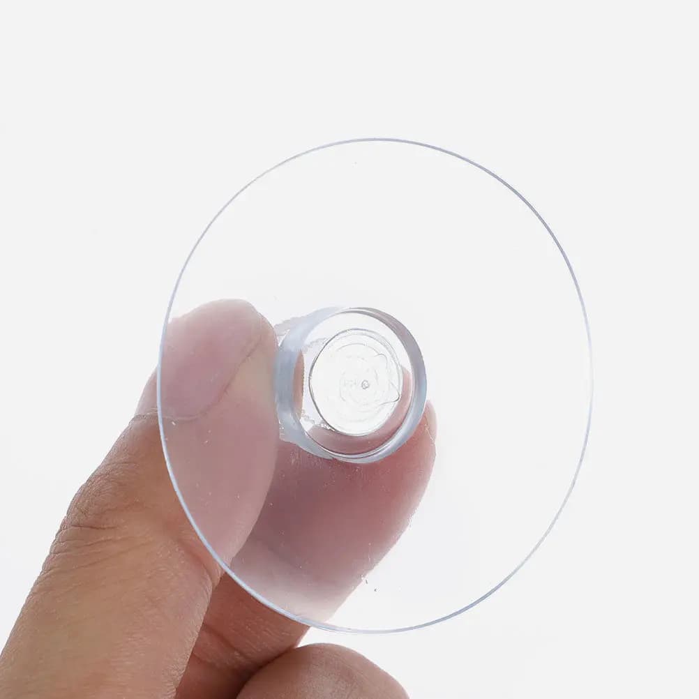 10 Pezzi Ventose Antiscivolo Trasparenti in PVC, Ganci a Ventosa Resistenti per Finestre, Specchi, Piastrelle, Appendiabiti, Bagno