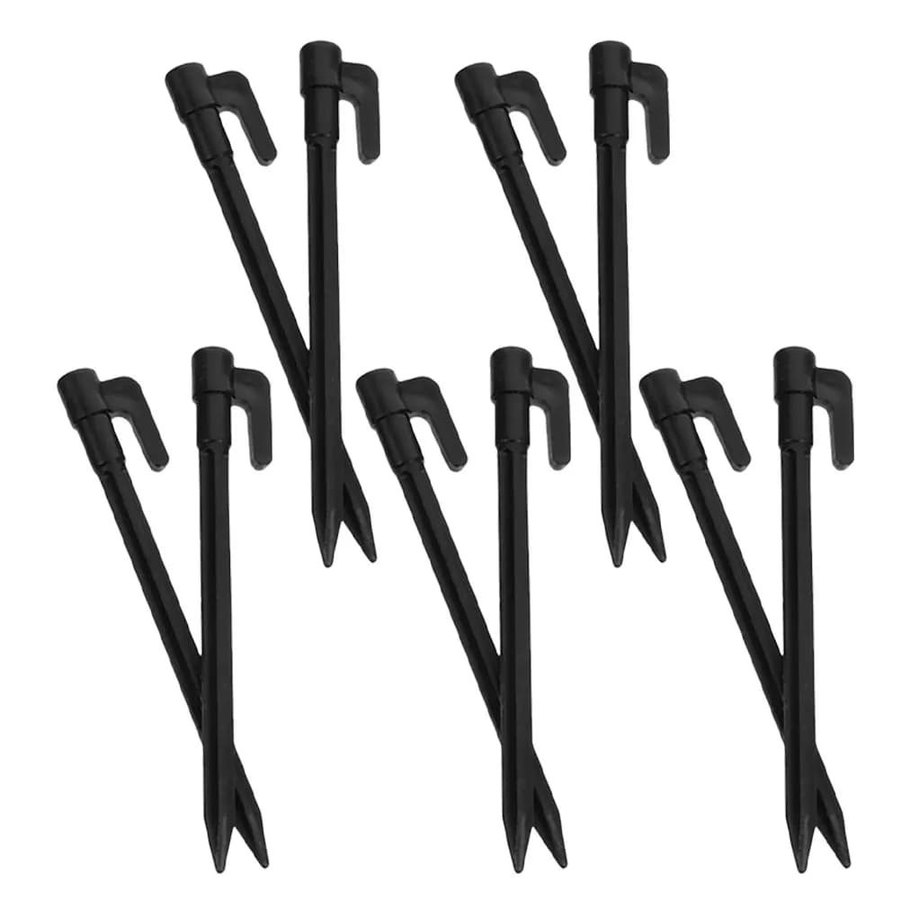 10 Pezzi Picchetti in Plastica per Tende da Spiaggia, Ancoraggi Antivento per Tende, Picchetti da Terra per Campeggio Esterno, Accessori per Teloni