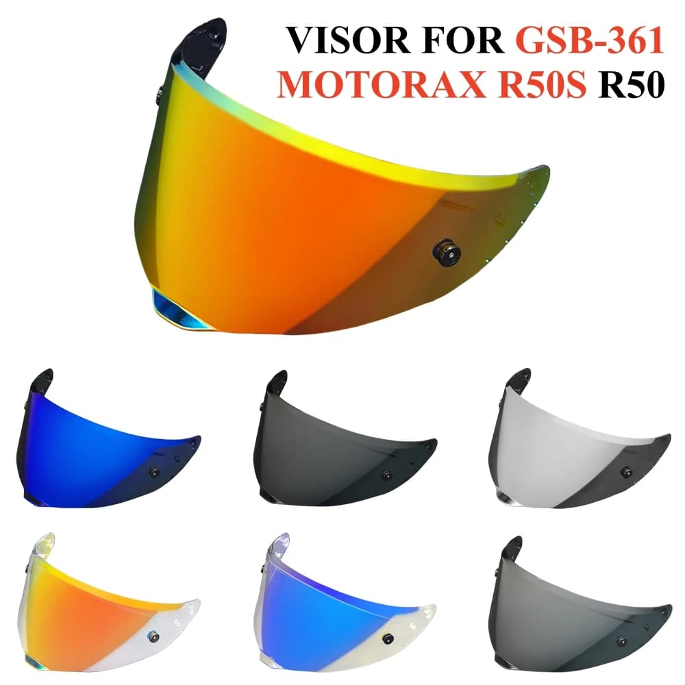 R50S Lens Replacement Helmet Visor for MOTORAX R50S Pro R90GP Motorcycle Accessories Windproof Sunscreen Viseira Capacete
