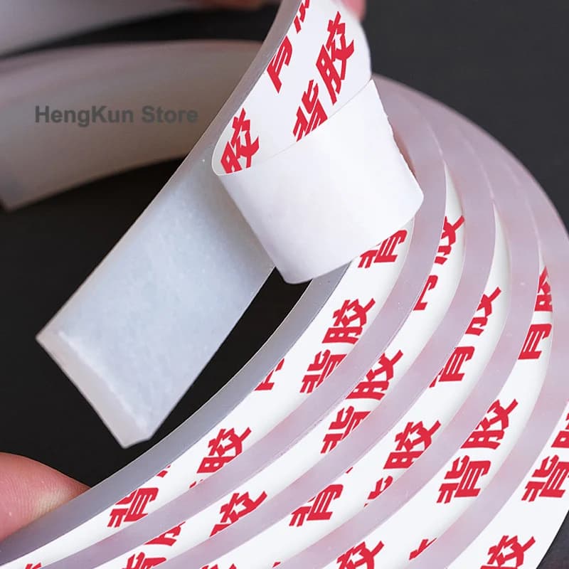Solid Silicone Strip with Sticker, High Temperature Resistant, Self-adhesive Square Sealing Strip, Waterproof Pad