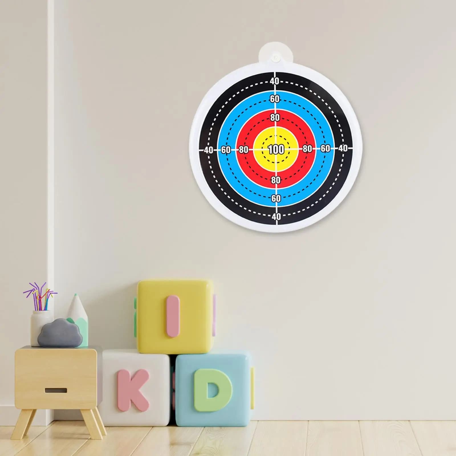 Archery Training Hanging Target Plastic Suction Cup Target for Children Indoor Garden Practice Toys