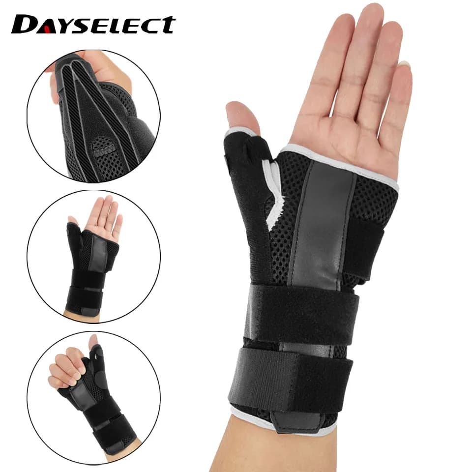 1 pz supporto per il polso regolabile con stecche per alleviare lesioni dolore distorsione uomini e donne tutore per il polso per sollievo dal Tunnel carpale