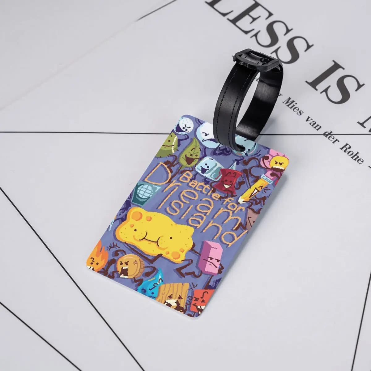 Etichette per Bagagli BFDI Four BFB, Accessori per Valigie, Targhette per Bagagli da Viaggio, Porta Etichette con Spazio per Nome e Indirizzo